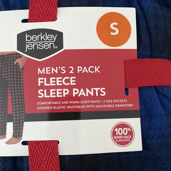 Berkley Jensen 2 piece Fleece Pajama Pants/pajama Bottoms. NWT. - Picture 4 of 9